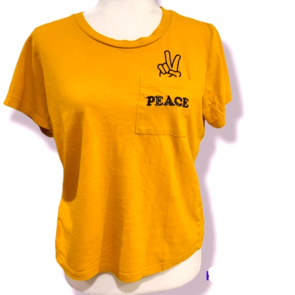 Peace t shirt ladies casual